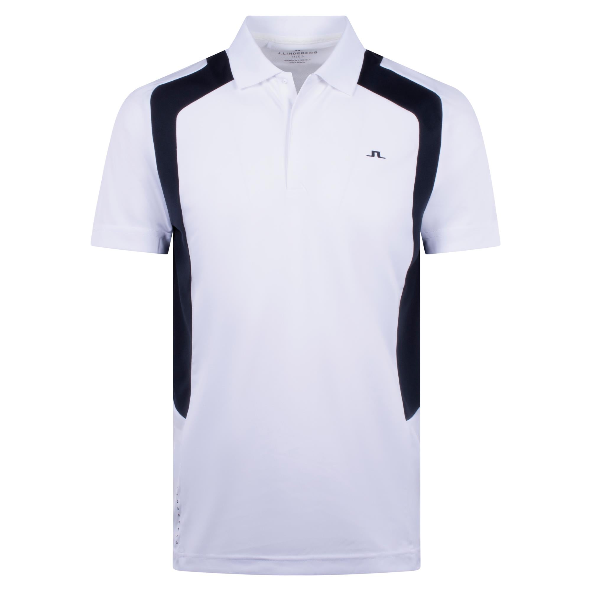 J Lindeberg Legacy Mens Golf Polo Shirt White